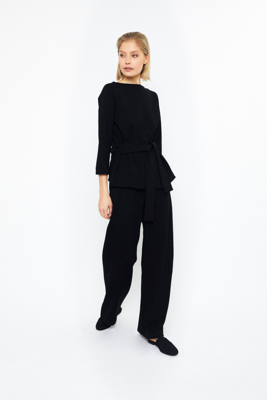 Bottoms Katri Niskanen | Lisa Long Pants, Black